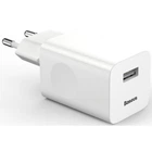 Мережевий адаптер із швидкою зарядкою Baseus Wall Charger QC3.0 24W, білий