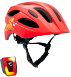 Kask dla dzieci Crazy Safety Cute 54-58 cm Czerwony (0727040593629)