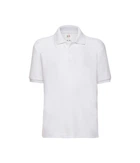 Футболка поло детская Fruit of the Loom 65/35 Polo kids 116 см Белый (0634170/130116)