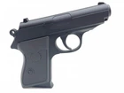 Игрушечный металлический пистолет CYMA (Walther PPK) на пластиковых пульках 6мм ZM02