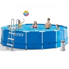Каркасный круглый бассейн Intex Metal Frame 16805 л 457х122 см с функциональными аксессуарами 28242 NP