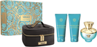 Zestaw prezentowy damski Versace Dylan Turquoise Woda toaletowa 100 ml + Żel pod prysznic 100 ml + Balsam do ciała 100 ml + Kosmetyczka (8011003893386)