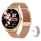 Умный Смарт Часы Женские Золотые Наручные Smart Milano Gold Steel, 2 Ремешка (305760)