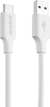 Кабель Proove Striped Silicone Type-C 1 м White (577260003)