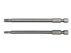 Набір викруткових насадок YATO: "TORX SECURITY" T15/T27, квадрат 1/4", L=100мм. 2 шт. YT-0491