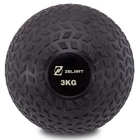 Слэмбол мяч набивной для кроссфита и фитнеса Slam Ball Zelart (FI-7474-3) 3кг Черный