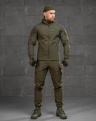 Тактичний демісезонний костюм Oblivion SoftShell на флісі XL олива (89821)