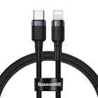 Кабель Baseus Cafule Cable Type-C to iP PD 20W 1m Gray+Black (CATLKLF-G1)