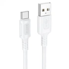Кабель зарядки BOROFONE BX111 USB to Type-C (3А) fast charge (1M) швидка зарядка для телефона/смартфона Білий