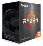 Процесор AMD (AM4) Ryzen 5 5600G, Box, 6x3.9 GHz (Turbo Boost 4.4 GHz), Radeon Vega (1900 MHz, 7 GPU), L3 16Mb, Zen 3, 7 nm, TDP 65W, розблокований множник, кулер Wraith Stealth (100-100000252BOX)