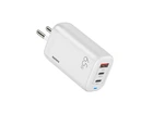 Сітчасте зарядне пристрій Remax Ligil Series 65W PD + QC Fast Charger White (RP-U55)
