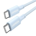Кабель UGREEN US557 USB-C to USB-C Silicone Fast Charging Cable Blue 100w 1m (15271)