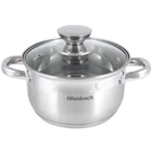 Каструля Ofenbach 16 см 1.7 л з кришкою з нержавіючої сталі з 5-шаровим дном індукція (511100)