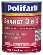 Защита 3 в 1 Polifarb, морская зелень, RAL6005, 0,9 кг