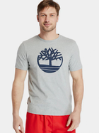 T-shirt męski bawełniany Timberland TB0A2C2R L Szary (193393783947)