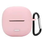 Силиконовый чехол для наушников Xiaomi Redmi Buds 6 Lite, Hang Case, розовый, ультратонкий защитный кейс толщиной 2 мм, защита от царапин, пыли и ударов, компактный, с карабином для крепления, ArmorStandart (ARM81089)