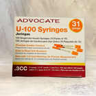 Шприци інсулінові ADVOCATE Syringes 31G, 10 шт