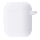 Чохол силіконовий з карабіном Wave Premium Silicone Case для Apple AirPods 1/2 white