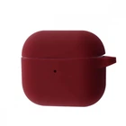 Чехол силиконовый с карабином Wave Premium Silicone Case New для Apple AirPods 4 bordo