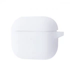 Чехол силиконовый с карабином Wave Premium Silicone Case New для Apple AirPods 4 luminescent white