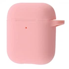Чохол силіконовий з карабіном Wave Premium Silicone Case для Apple AirPods 1/2 pink