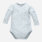 Body niemowlęce Pinokio Hello Buttoned Longsleeve Bodysuit 62 cm Niebieskie (5901033291159)