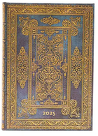 Kalendarz Paperblanks 2025 Blue Luxe Midi dzienny (9781408757659)