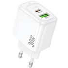 Мережевий зарядний пристрій Hoco CS55A Surplus PD30W+QC3.0 (1USB-A/1C) White