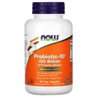 Пробіотики Now Foods (Probiotic-10) 100 мільярдів 60 вегетаріанських капсул