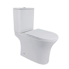 Унитаз-компакт Qtap Presto безободковый с сиденьем Soft-close QT24221217AW