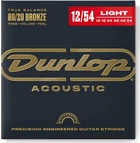 Струни для акустичної гітари Dunlop DAB1254 80/20 Bronze Acoustic Guitar Strings (12-54)