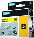 Термозбіжна трубка Dymo RhinoPro Heat Shrink Tubing 12 мм x 1.5 м Black/Yellow (S0718310)