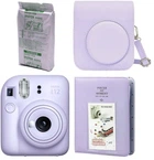 Набір Fujifilm INSTAX Mini 12 Lilac Purple фіолетова фотокамера миттєвого друку / картридж 10 фото / чохол / альбом 64 фото