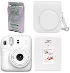 Набір Fujifilm INSTAX Mini 12 Clay White біла фотокамера миттєвого друку / картридж 10 фото / чохол / альбом 64 фото