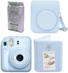 Набір Fujifilm INSTAX Mini 12 Pastel Blue блакитна фотокамера миттєвого друку / картридж 10 фото / чохол / альбом 64 фото