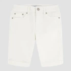 Подростковые джинсовые шорты для девочки Calvin Klein 614033373 140 см Белые (1159819495)