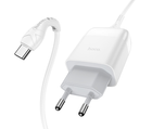 Адаптер сетевой HOCO Type-C cable Glorious single port charger set C72Q 1USB QC3.0/FCP/AFC 3A 18W white