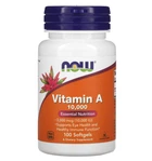 Вітамін А, Vitamin A, Now Foods, 10000 МО, 100 капсул