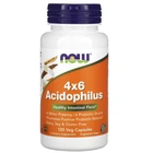 Пробіотики Ацидофілус NOW 4x6 Acidophilus вег. капсули №120