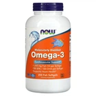 Омега-3 Now Foods Omega-3 180 ЕПК/ 120 ДГК, 200 рибних гелевих капсул (NOW-01648)