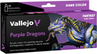 Набір акрилових фарб Vallejo Game Color 72.194 Purple Dragons 8 шт x 18 мл (8429551721943)