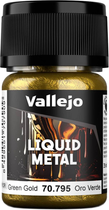 Фарба Vallejo Liquid Metal 70.795 35 мл Green Gold (8429551707954)