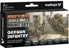 Набір акрилових фарб Vallejo Model Color 70.206 WWII German Infantry 6 шт x 18 мл (8429551702065)