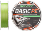 Шнур Select Basic PE 150м (салат.) 0.20мм 28lb/12.7кг (1870-18-17)