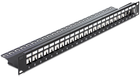 Panel krosowy Delock 19" 1U 24 port Black (4043619432776)