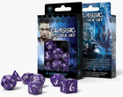 Набір кісток Q-Workshop Classic RPG Dice Kit Класичний 7 деталей Лавандово-білі (5907699493852)