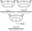 Колодка тормозов. диск. SKODA OCTAVIA (5E3) (5E5) (11/12-); VW GOLF VII (11/12-) передн. (выр-во REMSA) Remsa (160101)
