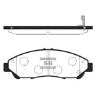 Колодка тормозов. диск. ACURA MDX 07-11 HONDA PILOT 09-11 передн. (выр-во SANGSIN) HI-Q (SP1452)