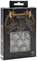 Набір кісток Q-Workshop Dracopolis Dice Kit Скандинавське Чорне ікло 7 деталей (5907699497058)