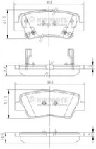 Тормозные колодки Nipparts (N3610311)